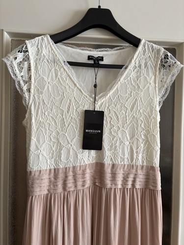 Damen kleid mit - spitze, von