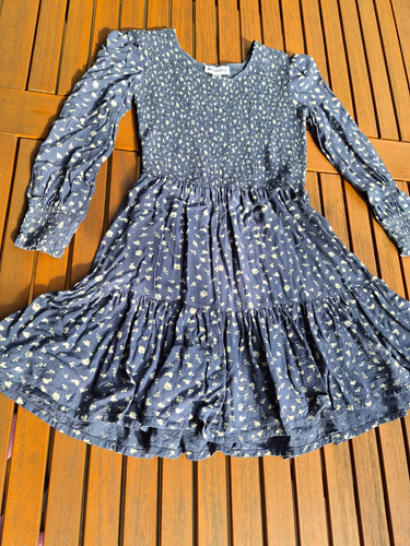 Blaues blumen kleid mädchen - kleid,